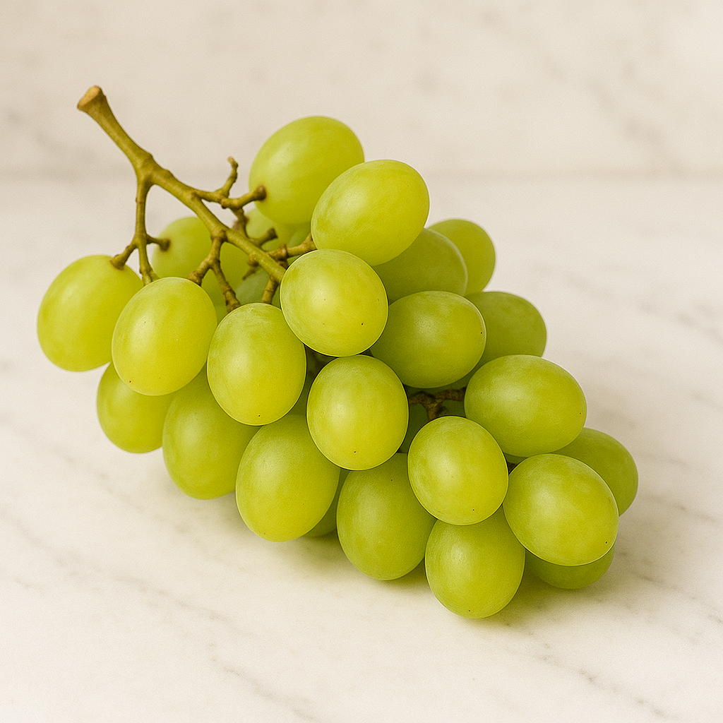 Saftige grüne Weintrauben