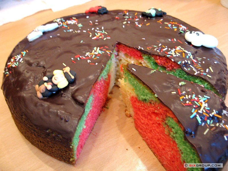 Bunter Halloween Kuchen
