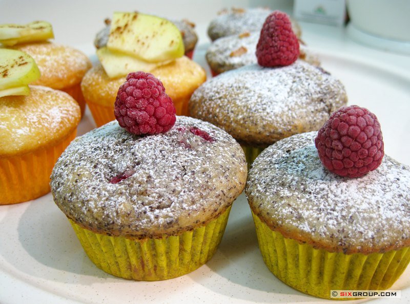 Himbeer- Mohn- Muffin