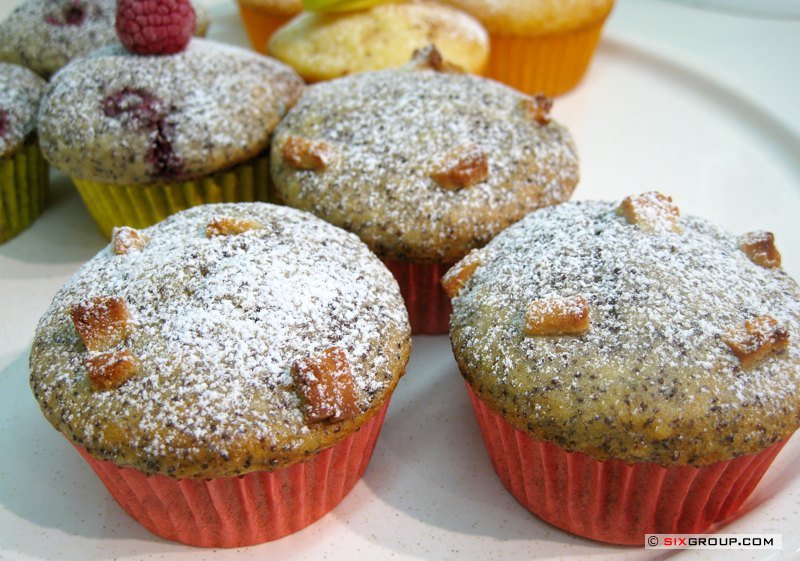 Mohn- Marzipan- Muffin