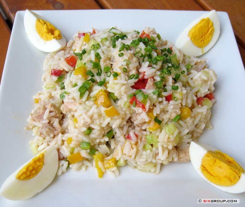 Würziger Reis- Thunfisch- Salat