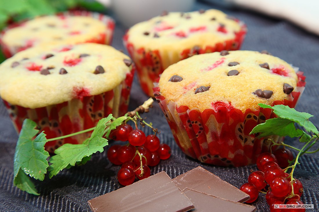 Johannisbeer- Schoko- Muffin