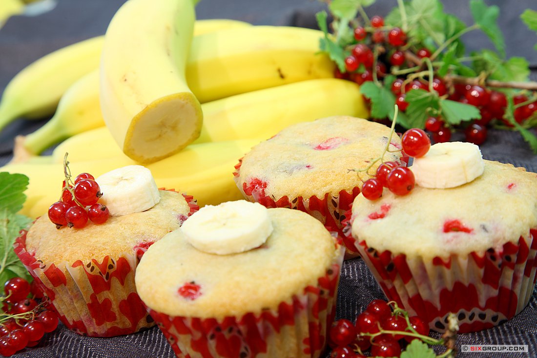 Johannisbeer- Bananen- Muffin