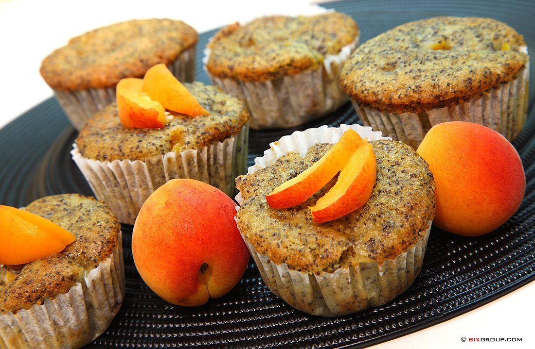Aprikosen- Mohn- Muffin
