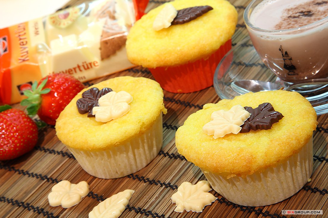 Weiße Schokoladen- Muffin