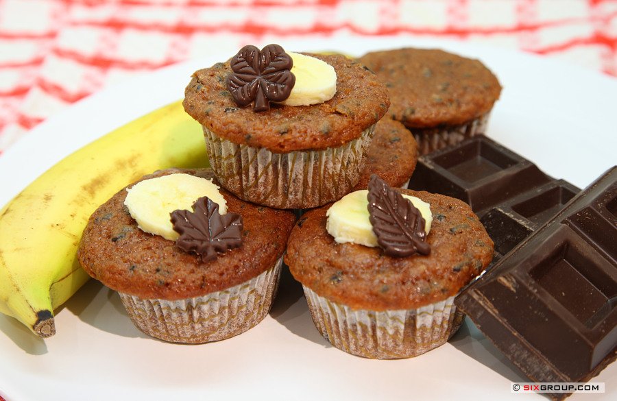 Bananen- Nutella- Muffini