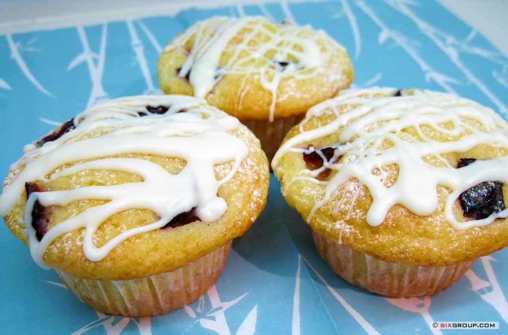 Kirsch- Marzipan- Muffins