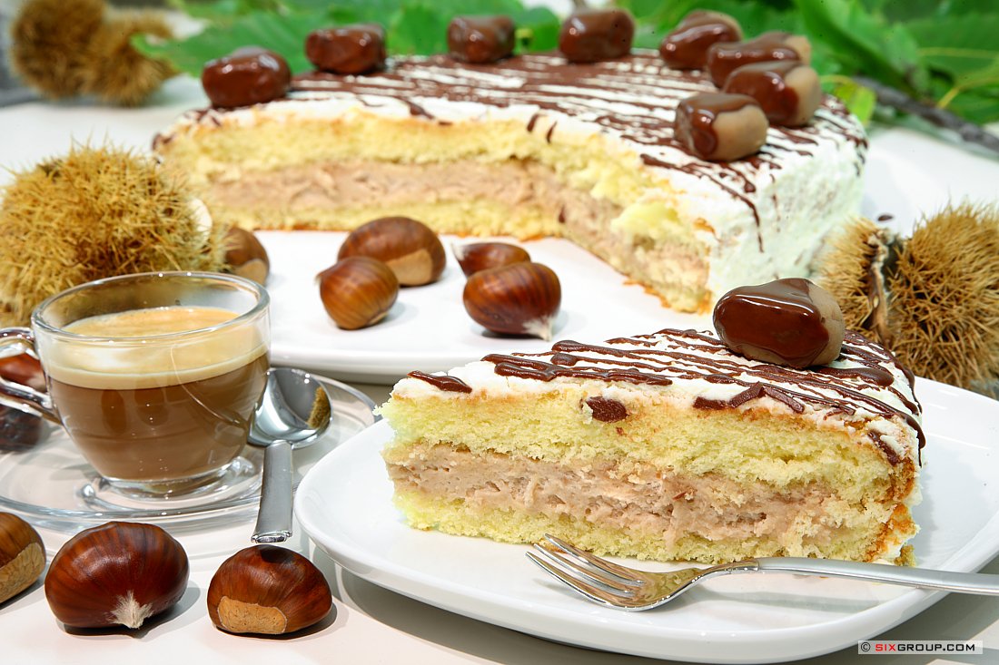 Kastanien- Creme- Torte