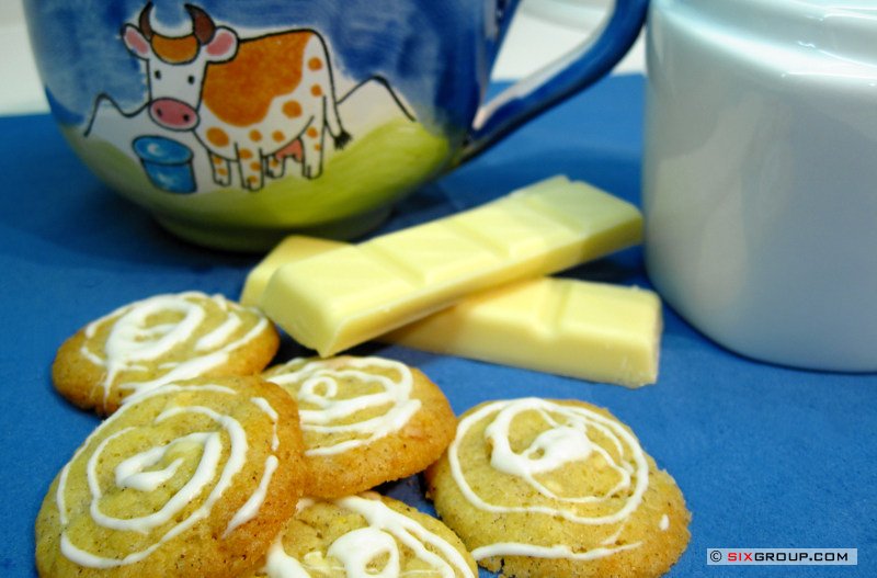 Weiße Schokolade- Häufchen