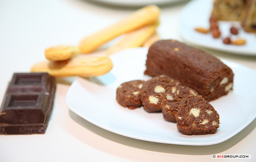 Süße Schoko- Keks-  Rolle