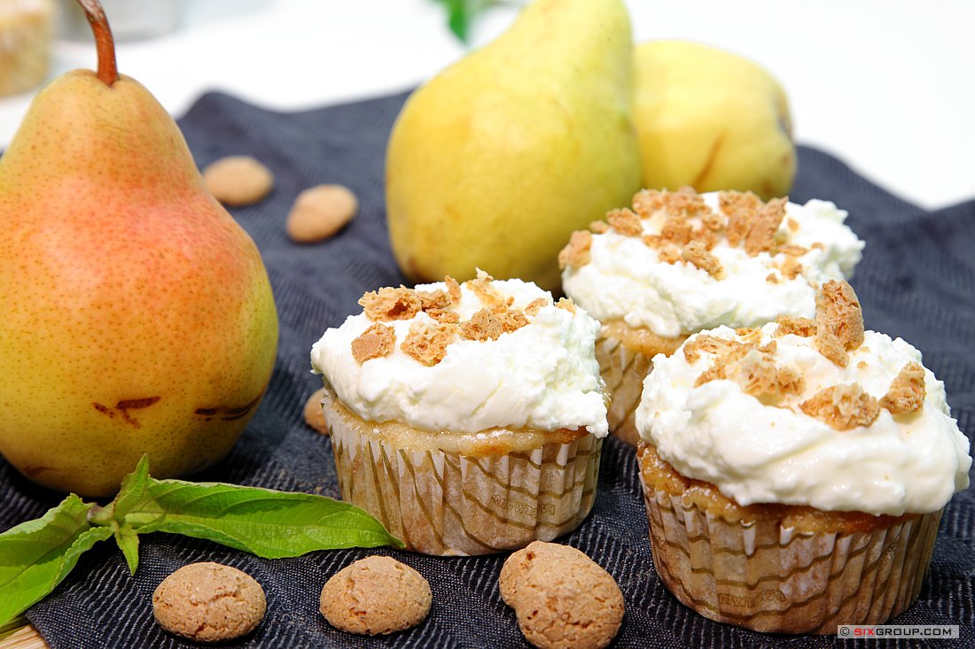 Birnen- Amaretti- Muffin