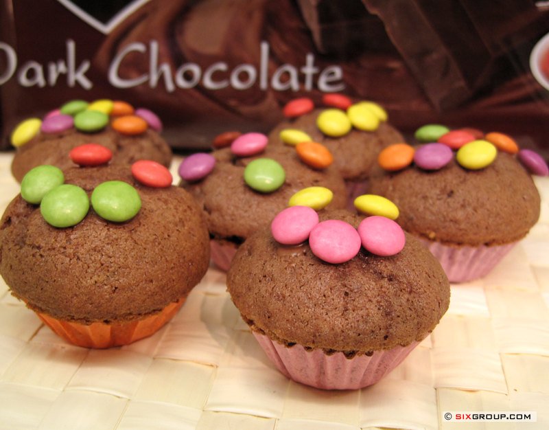 Schoko- Muffin mit Walnüssen