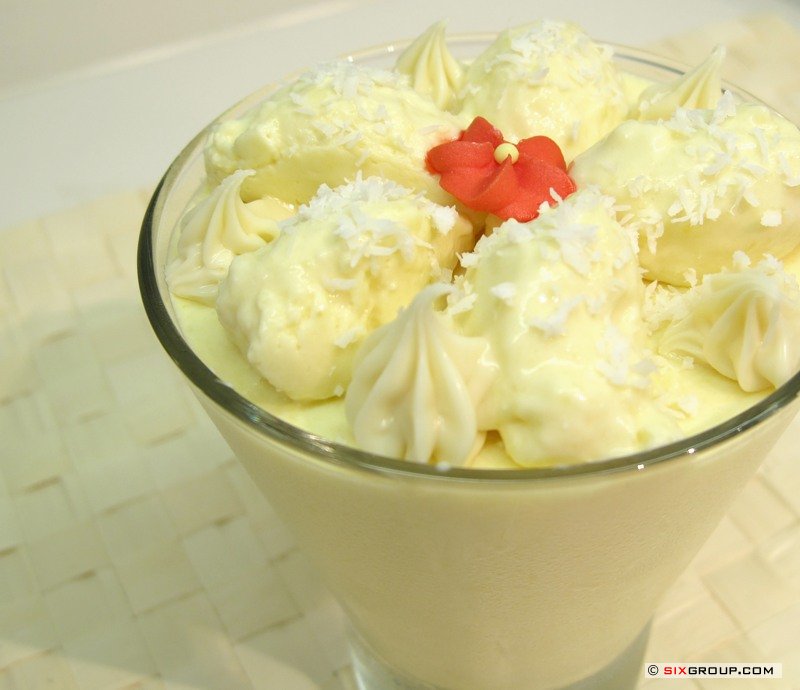 Exotische Mango- Limetten- Creme