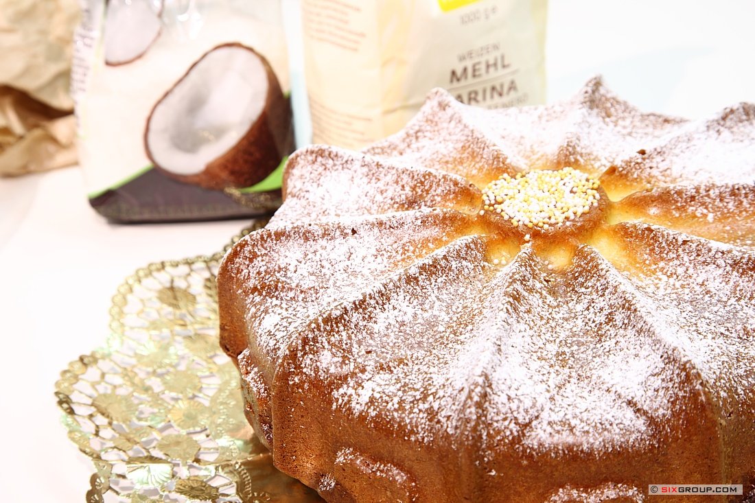 Marmorkuchen mit Kokos