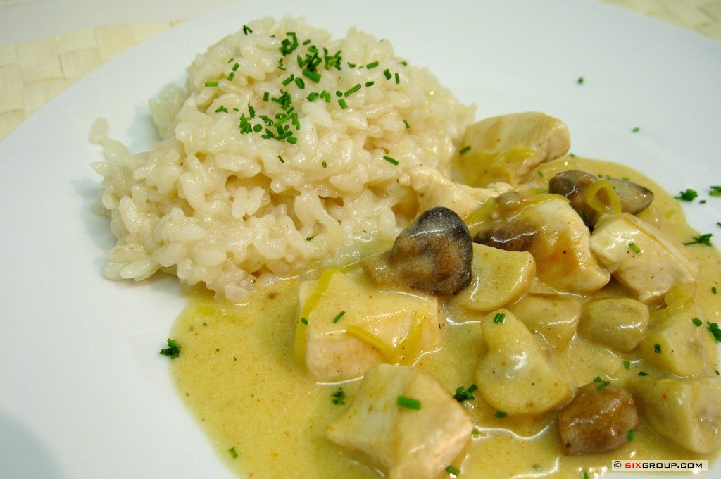 Puten- Gulasch mit Pilzen