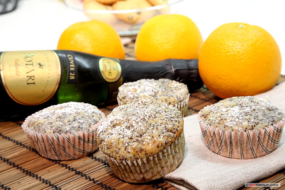 Orangen- Mohn- Muffins