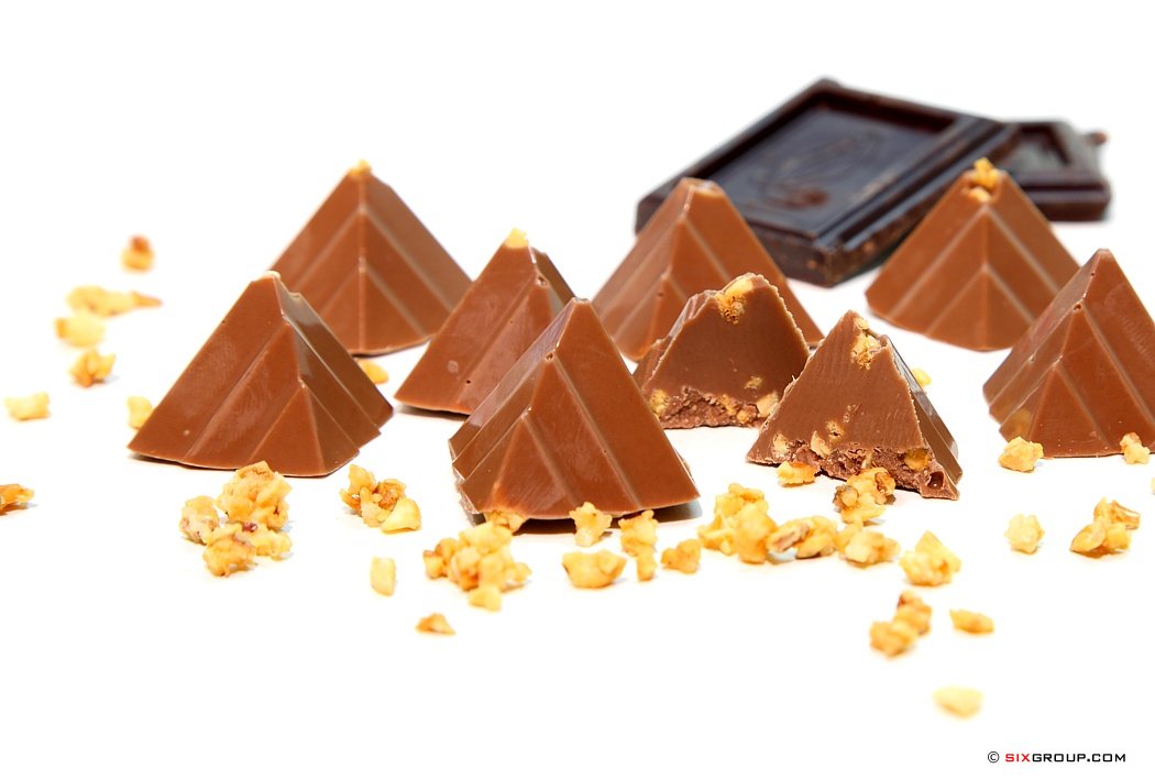 Schokolade- Krokant- Pyramiden